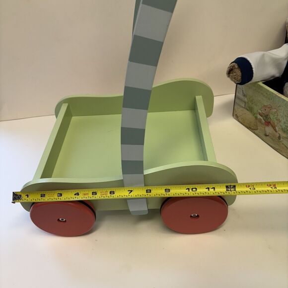 PETER RABBIT Plush With Garden Cart 20” Stuffed Toy Bunny And Wagon - Picture 10 of 16